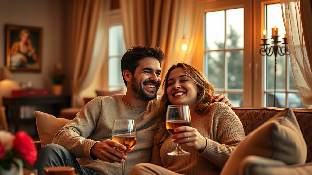 זוג נהנה מאווירה רומנטית בצימר לפי שעה